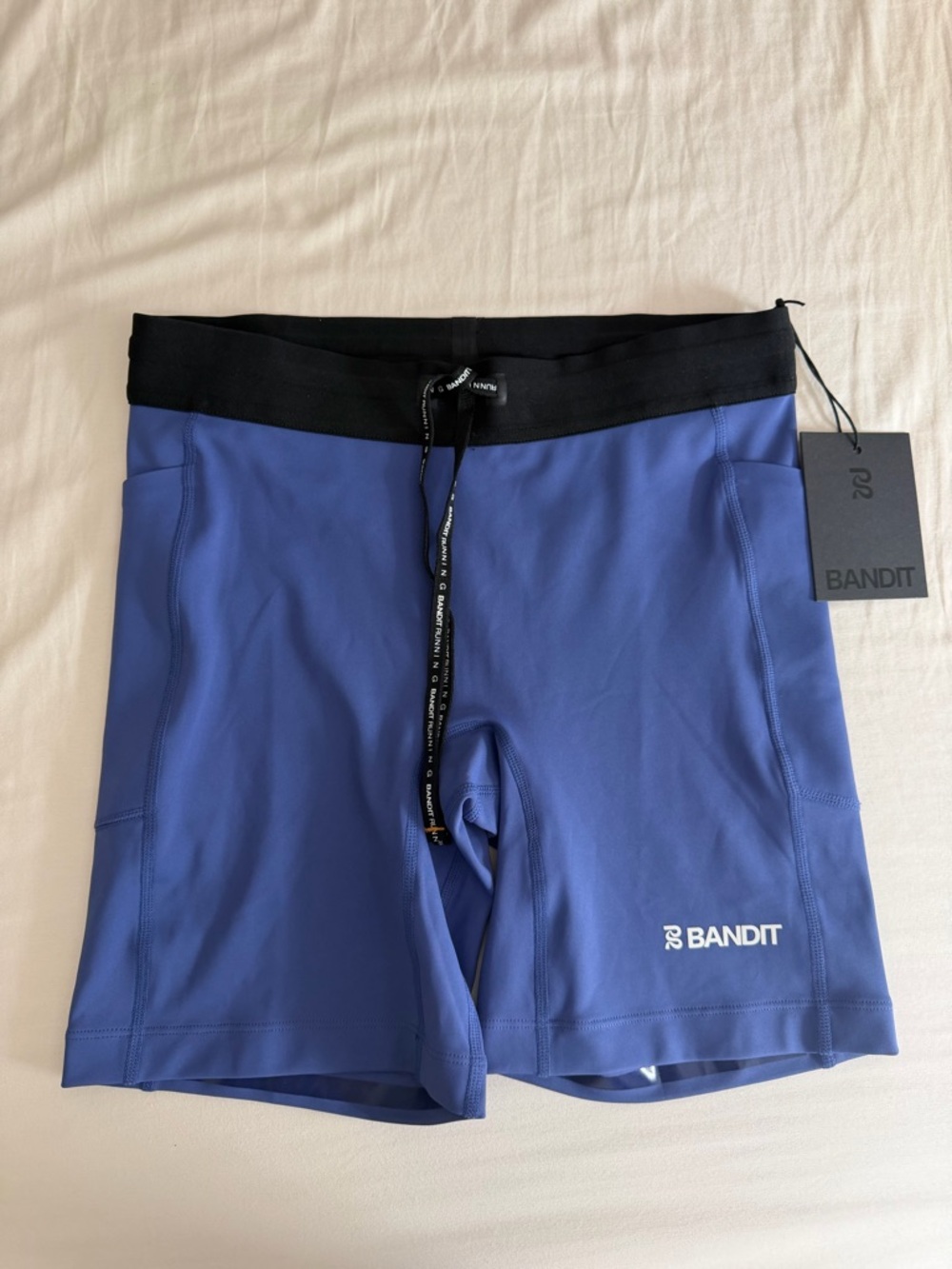 Bandit purple stamina running biker shorts nwt small